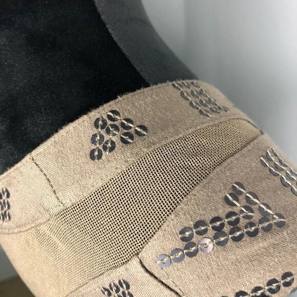 Express green sheer back sequin dress size medium - Picture 8 of 11